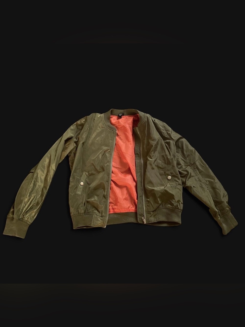 Green & Orange bomber jacket